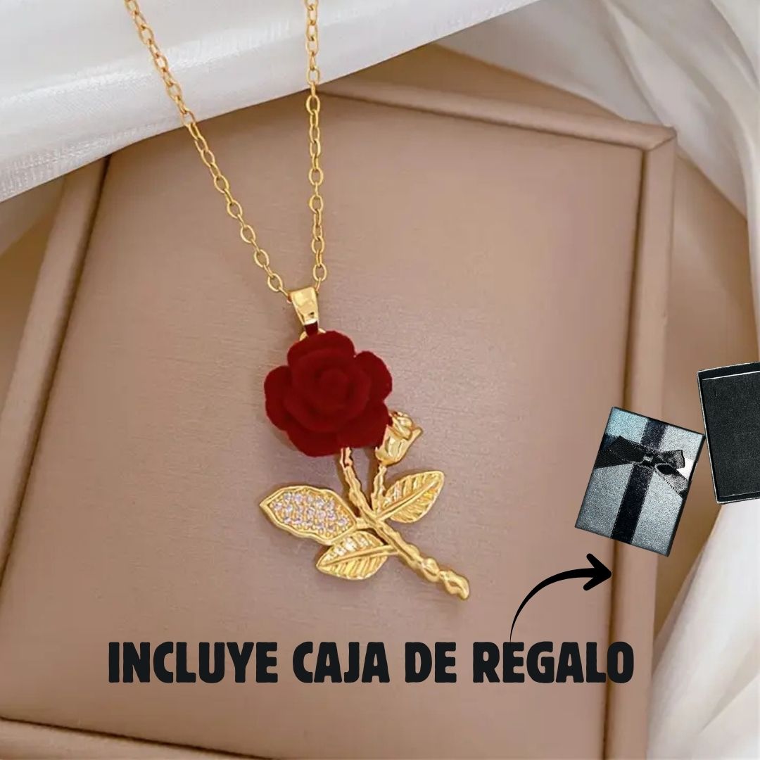 Collar ROSA 3D + CAJAREGALO